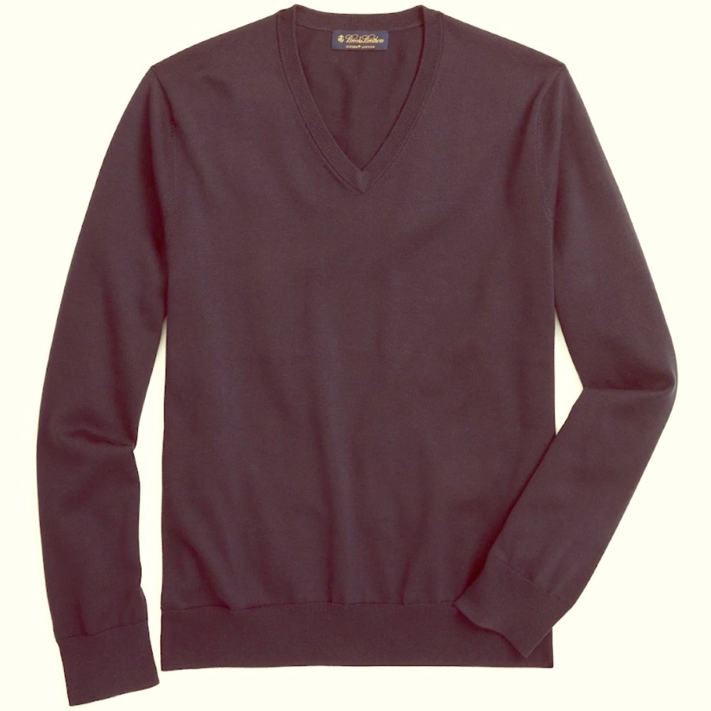 Brooks Brothers | Black Classic V Neck Sweater